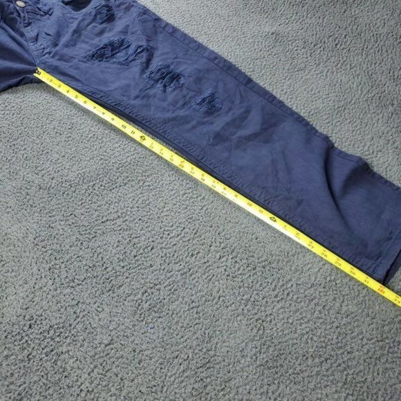 SMOKE RISE Distressed Jeans Mens Size 36 x 32 Blue - Picture 6 of 9